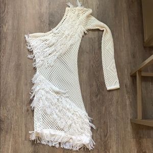 Tularosa One Shoulder Crochet Cover Up